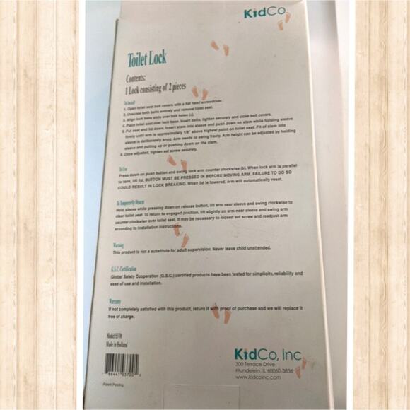KIDCO Toilet Lock Bathroom Childproofing Tool NEW - Picture 3 of 7